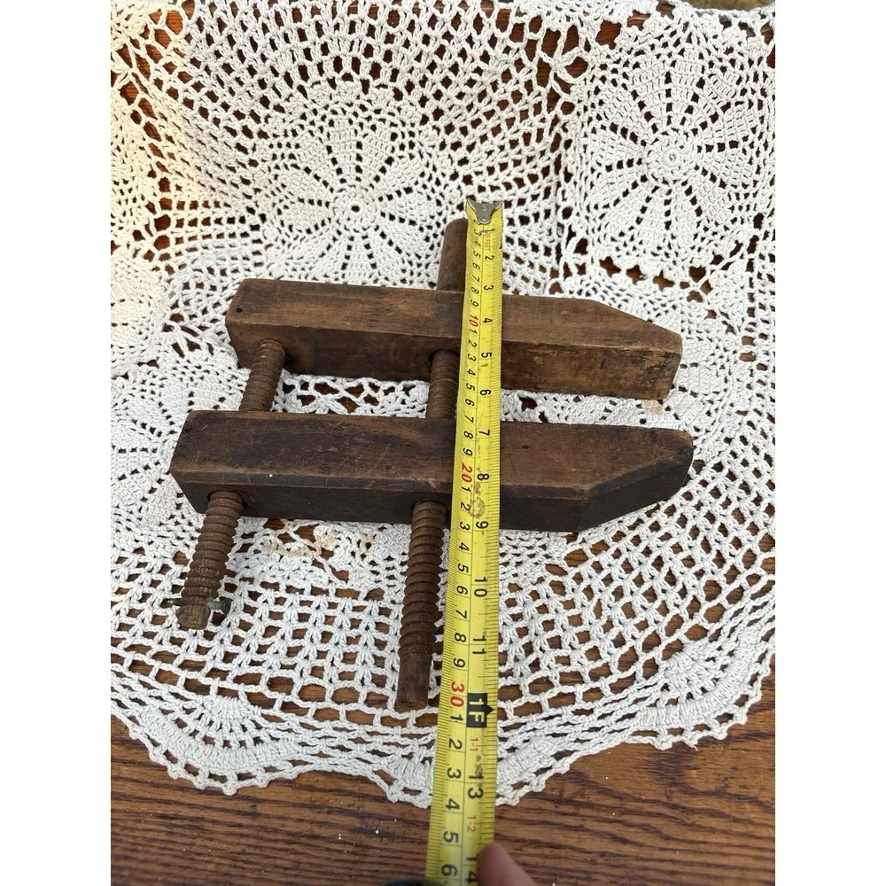 Antique Wooden Screw Clamp 10